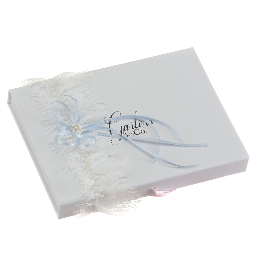 Something Blue Lace Wedding Garter