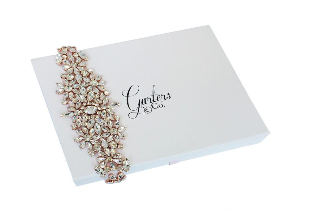 Crystal Design for Bridal Garter